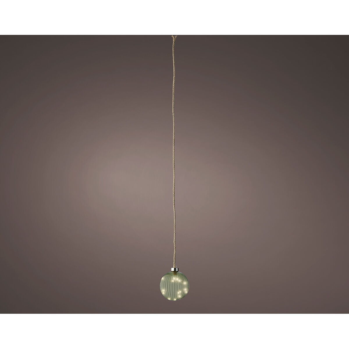 Luminous Crystal Globe – MicroLED Hanging Ornament